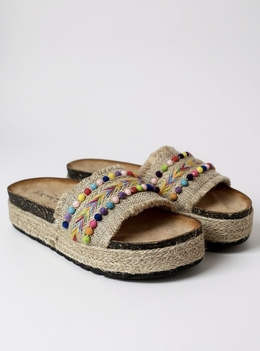BOHO Ibiza natural Slippers