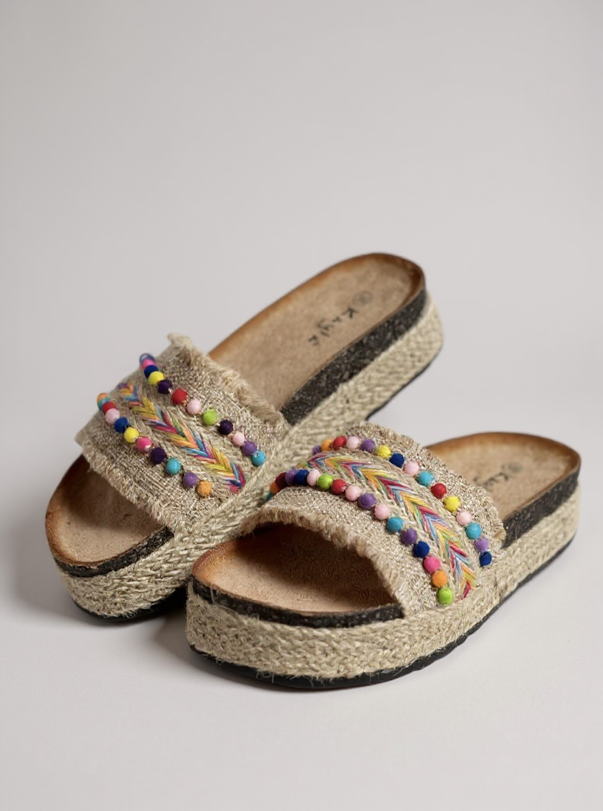 BOHO Ibiza natural Slippers