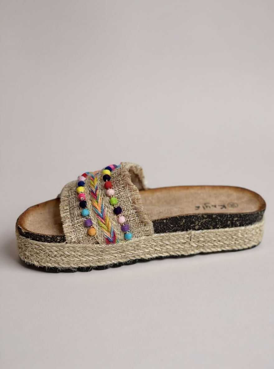 BOHO Ibiza natural Slippers