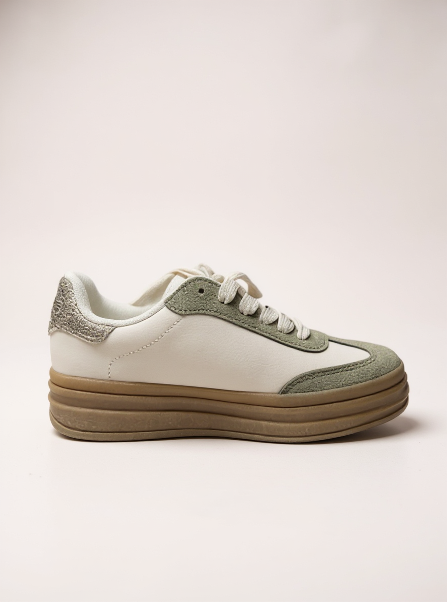 Trendy Groene Sneaker