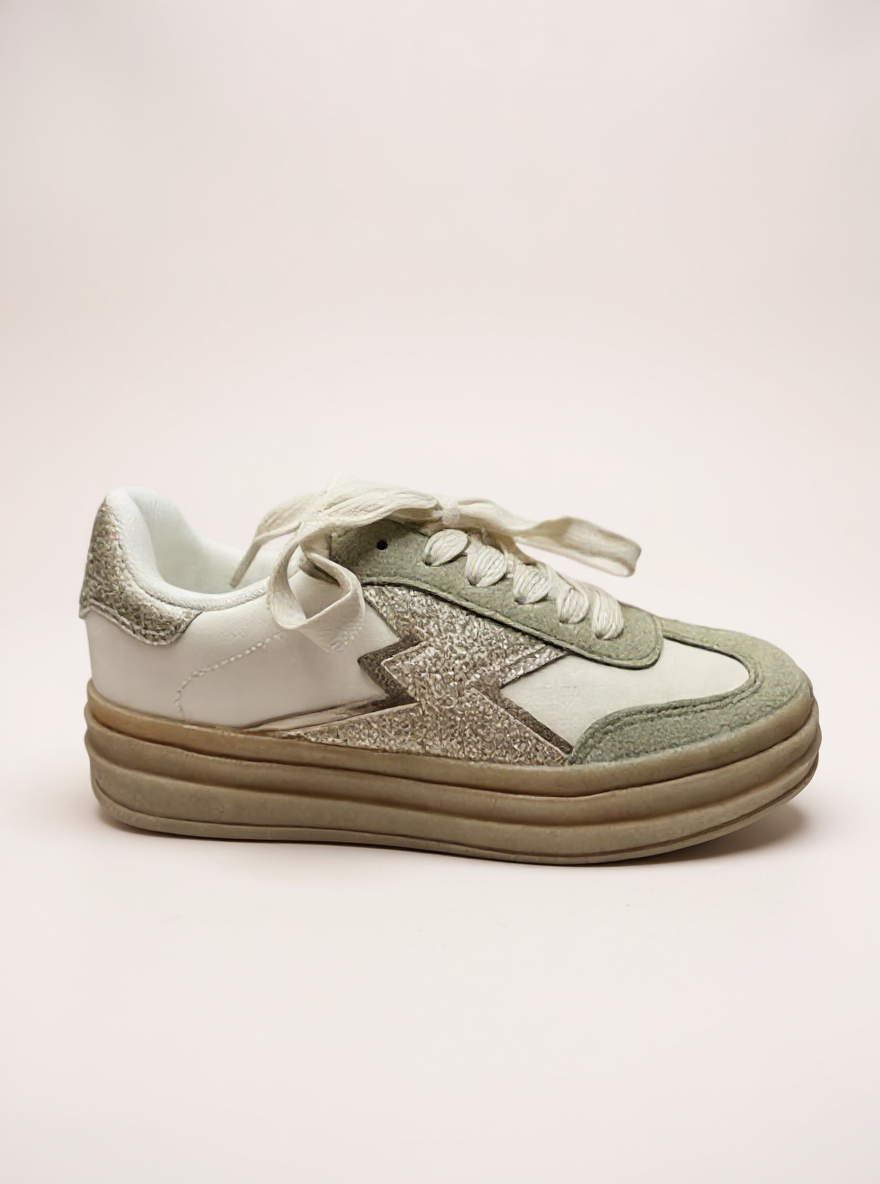 Trendy Groene Sneaker