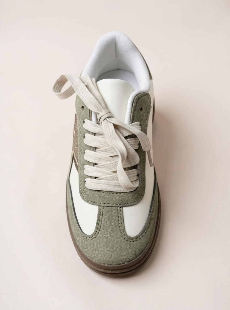 Trendy Groene Sneaker