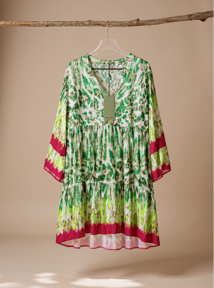 Boho ibiza fleurige tuniek one size passend tot 38