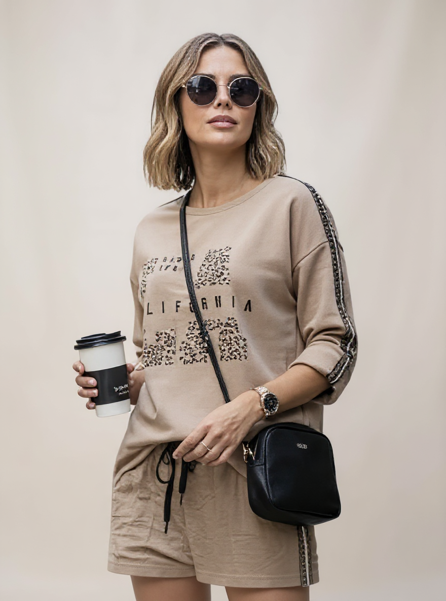 De LA California sweater Taupe
