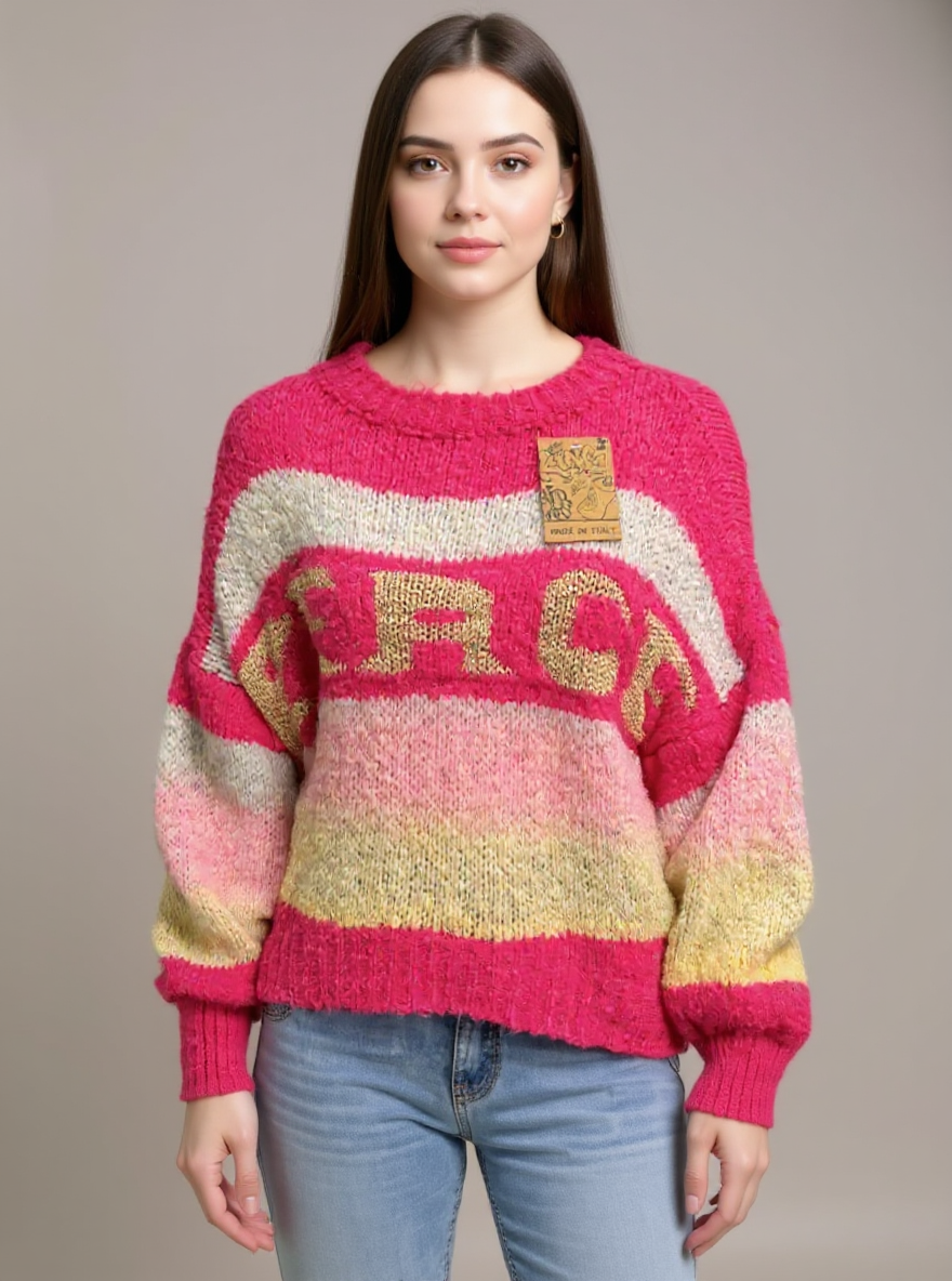 Peace trui Roze, One size