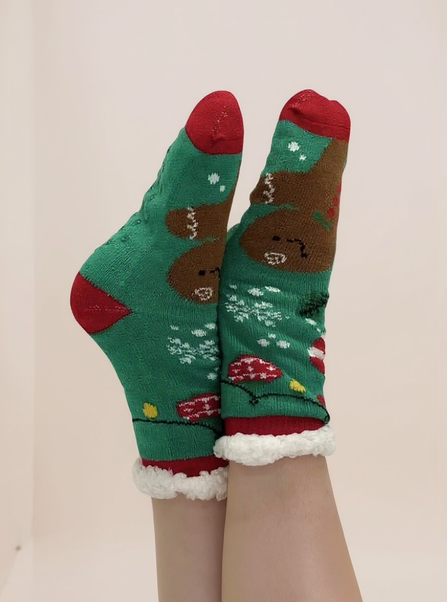 Heerlijk warme Kerst Slofsokken