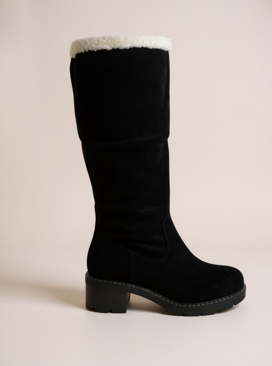 Tuto Bene Teddy omslag Boot Laars Zwart 2 looks in 1 laars