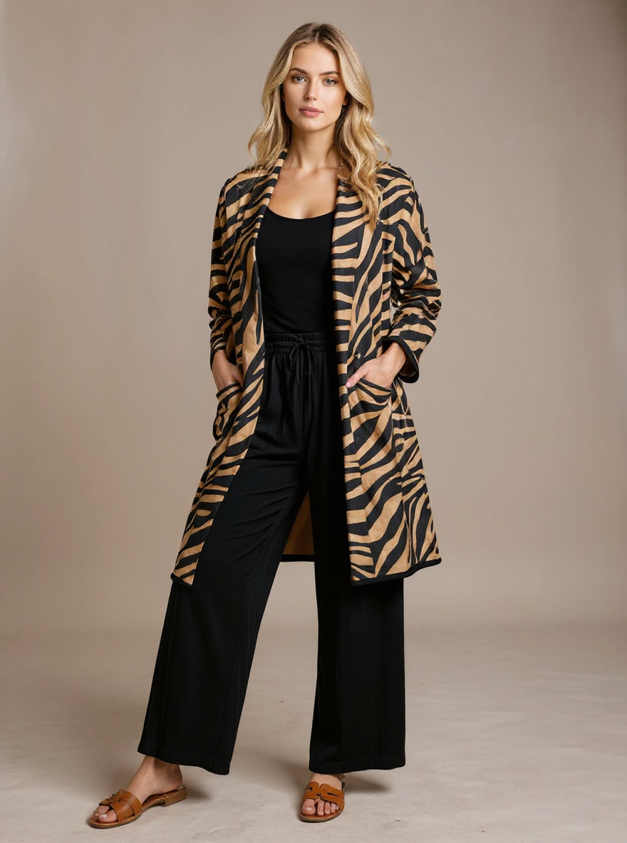 Suedine Angel Wing Long jasje draagbaar tot 42/44