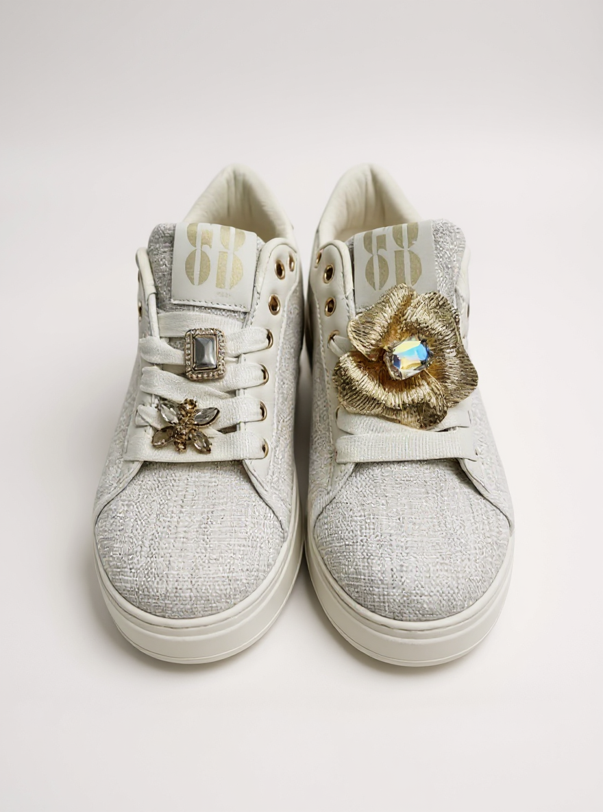 Embleem Sneakers Beige Rose