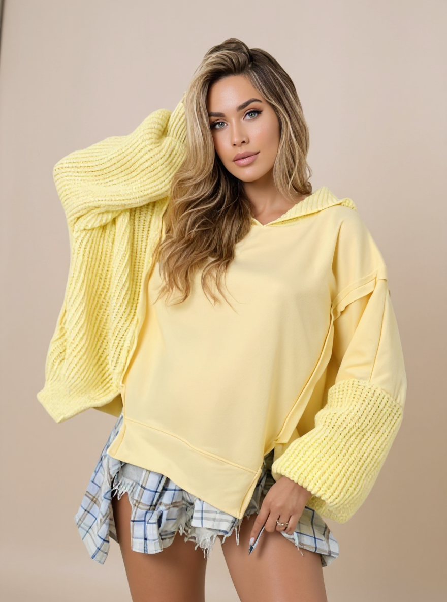 Oversized ruim vallende Hoody