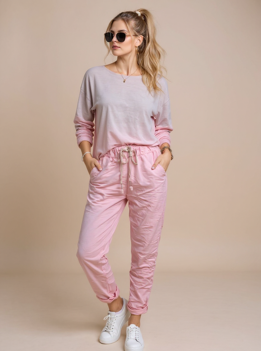 Trendy Oversized Ombre Shirt, one size past tot maat 46