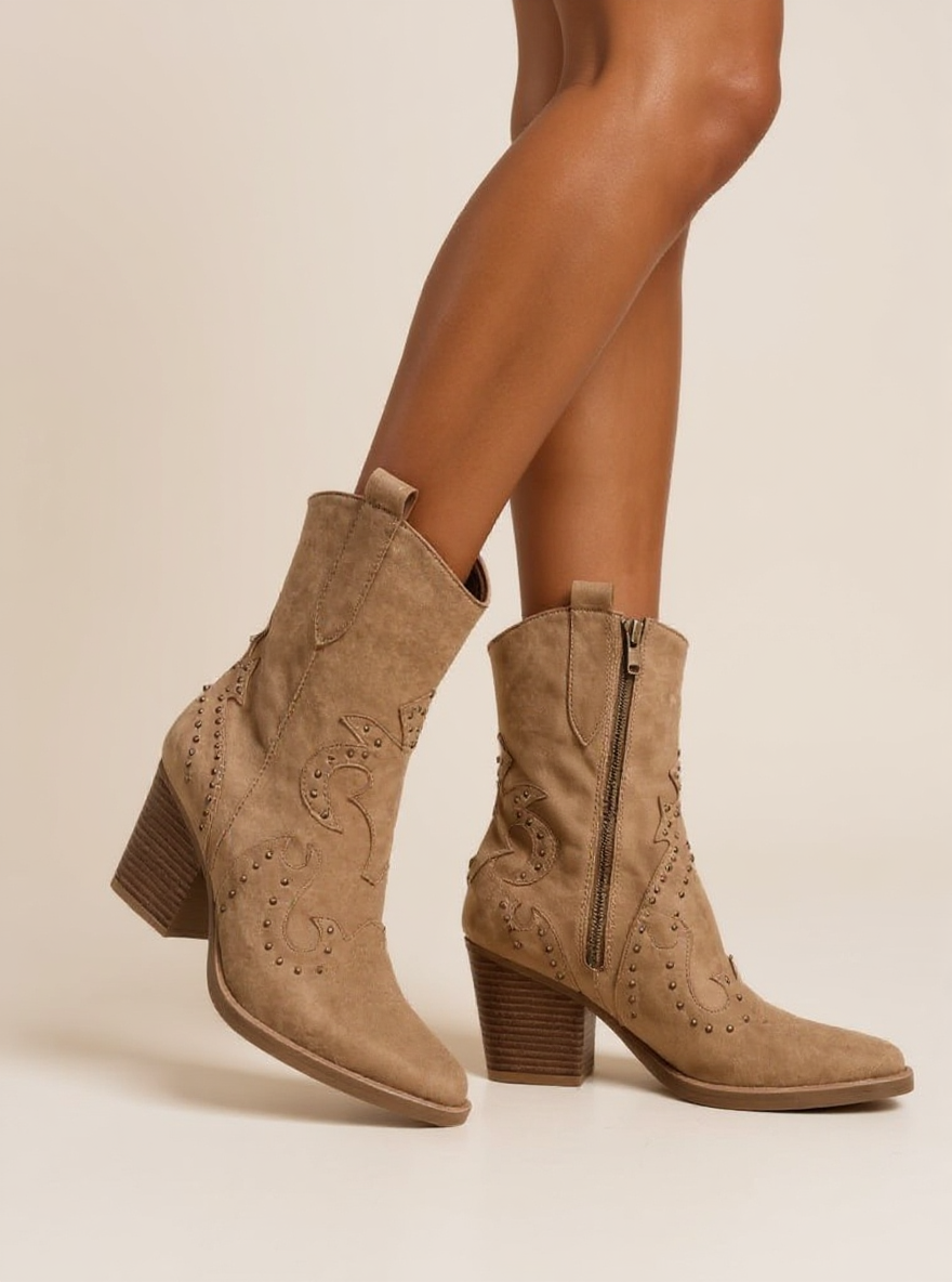 Korte boho cowboylaars
