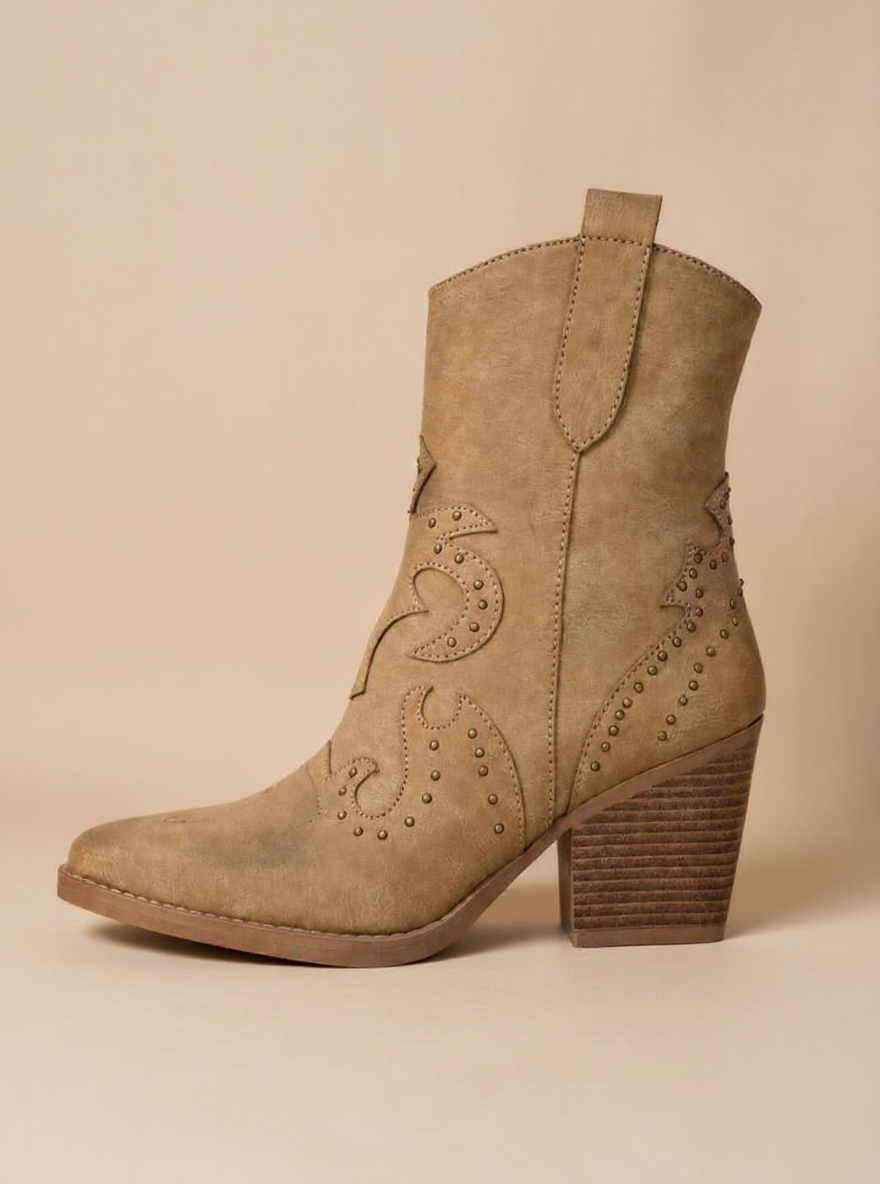Korte boho cowboylaars