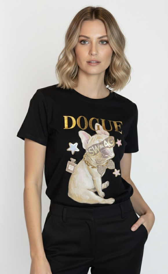 T'shirt " Dogue" swag One Size past tot mt 40/42