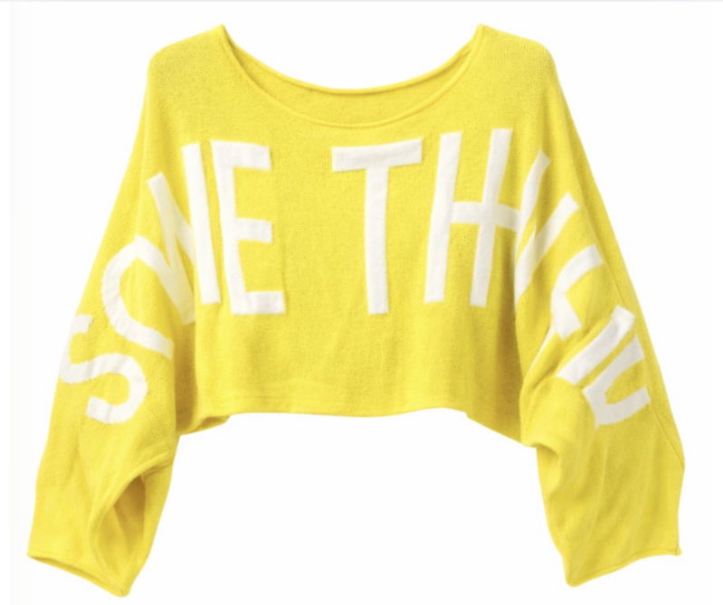 Kort Off-shoulder Truitje SOMETHING Zomers Geel