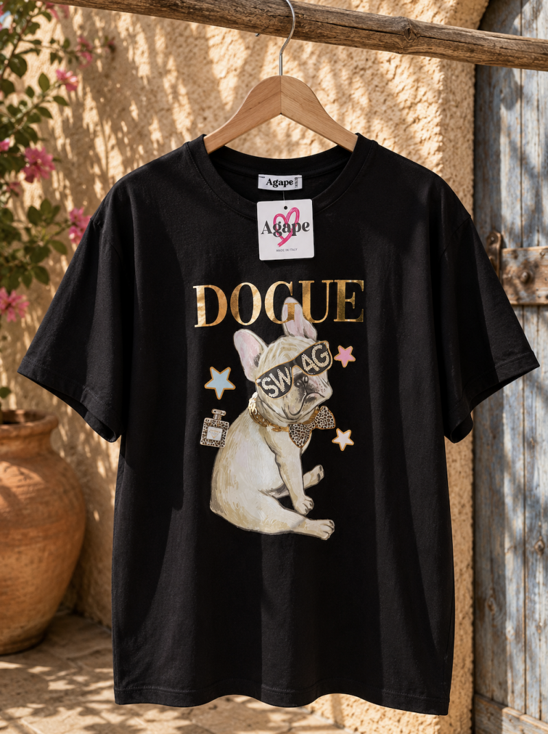 T'shirt " Dogue" swag One Size past tot mt 40/42