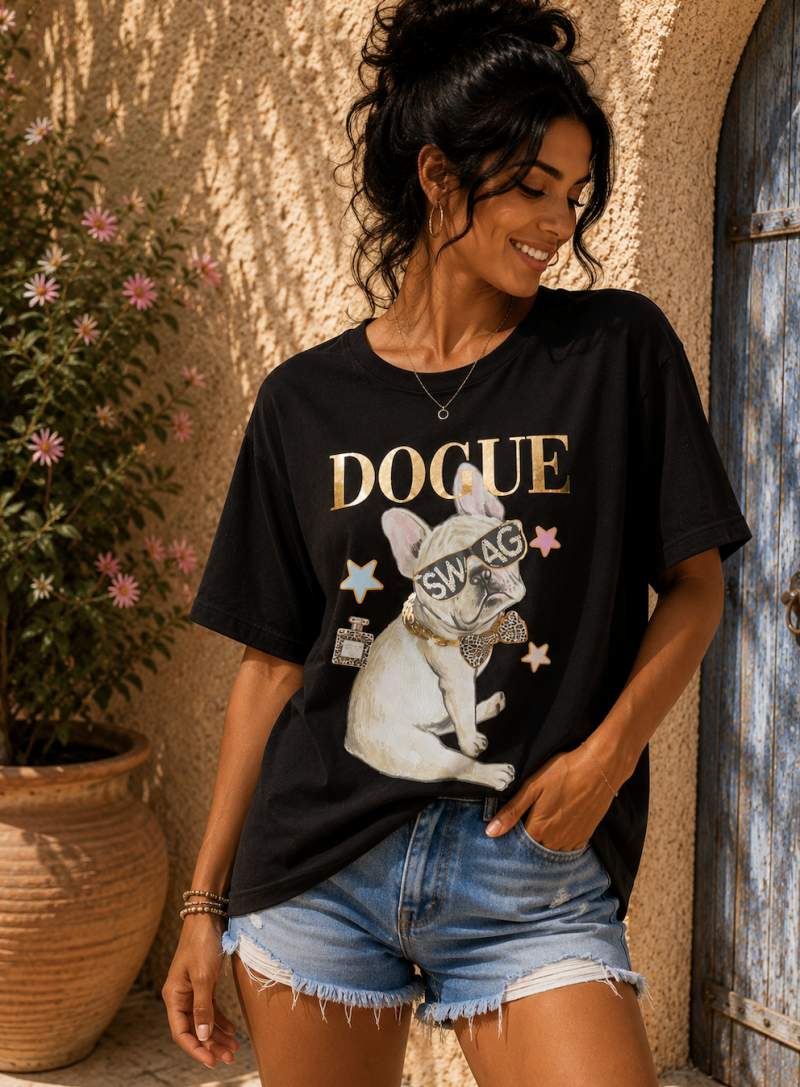 T'shirt " Dogue" swag One Size past tot mt 40/42